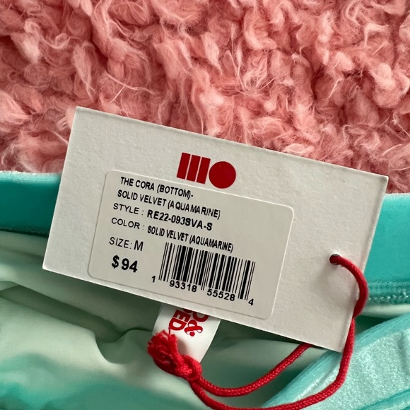 Solid & Striped Cora Velvet Bikini Set Aqua - Picture 4 of 6